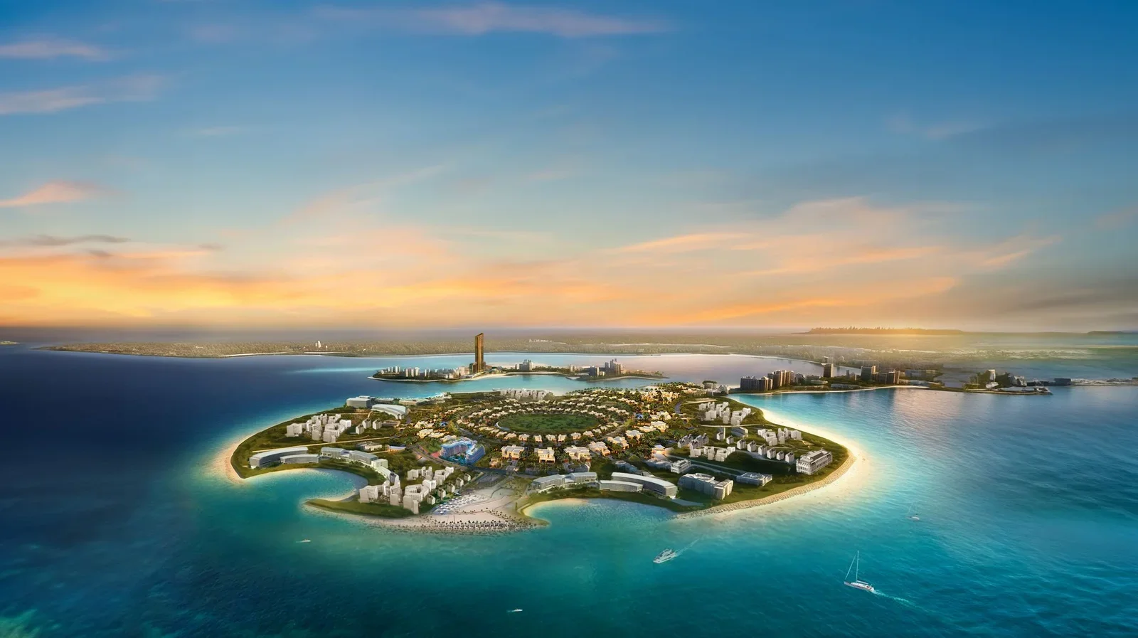 Vue panoramique de Al Marjan Island